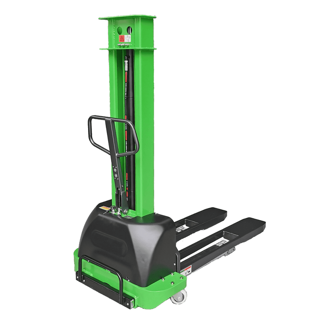 Apilador semieléctrico con carga automática de 500 a 1000 kg